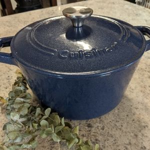 SOLD Cuisinart 3qt Dutch Oven Metallic Blue
